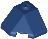 Wedge 2 x 2 (Slope 45 Corner): {земно син}