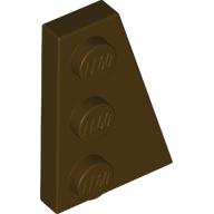RIGHT PLATE 2X3 W/ANGLE: {тъмно кафяв}