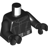 Torso SW Imperial Crew Uniform Jumpsuit, Wide Belt, and Large Silver Buckle, Dot and Pouches Pattern / Black Arms / Black Hands: {черен}