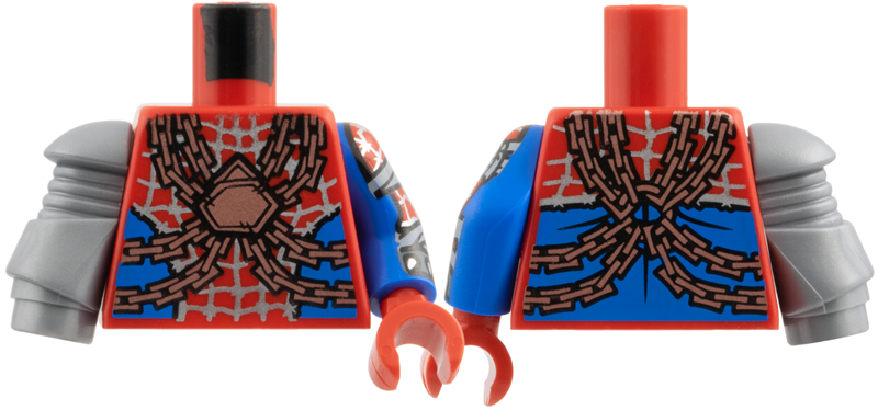 MINI UPPER PART, W/ ARM, CORED KNOB: {ярко червен}