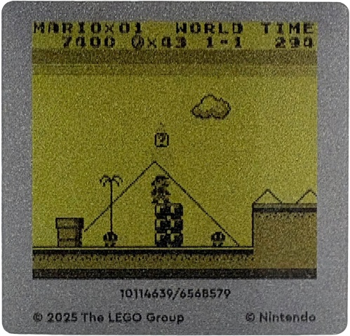 Plastic Lenticular Game Boy Screen with Nintendo Super Mario Land Pattern: {мултикомбинация}