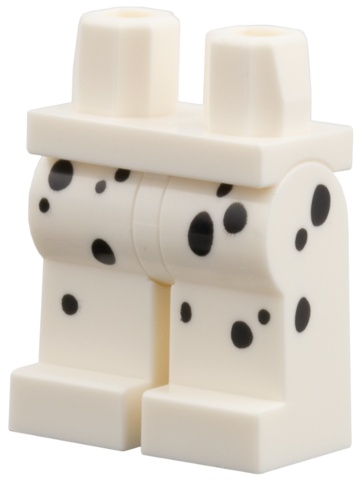 Hips and Legs with Black Spots Pattern: {бял}