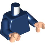 Torso Plain / Dark Blue Arms / Light Nougat Hands: {земно син}