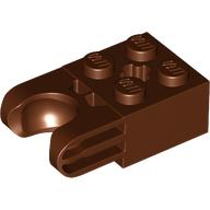 BRICK 2X2 W. CUP FOR BALL: {червеникаво-кафяв}