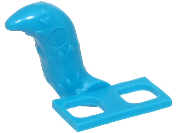 Minifigure Costume Tail Fluffy - Flexible Rubber: {тъмно небесносин}