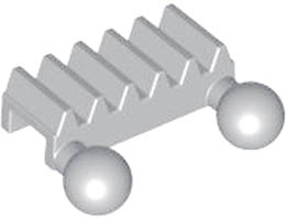 Technic, Gear Rack 1 x 2 with Ball Joints: {умерено каменно сив}