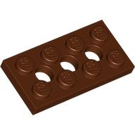 PLATE 2X4, 3XØ4.9: {червеникаво-кафяв}