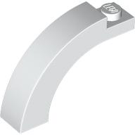BRICK, 1X4X2 1/3, CIRCLE ARCH: {бял}