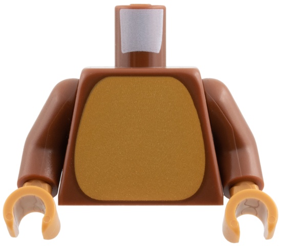 Torso Medium Nougat Belly Pattern / Reddish Brown Arms / Medium Nougat Hands: {червеникаво-кафяв}
