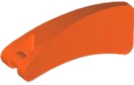 Fish Tail / Fin with Bar Handle: {червеникаво-оранжев}