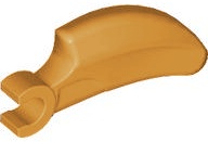 Barb / Claw / Horn / Tooth with Clip, Curved: {умерен нуга}