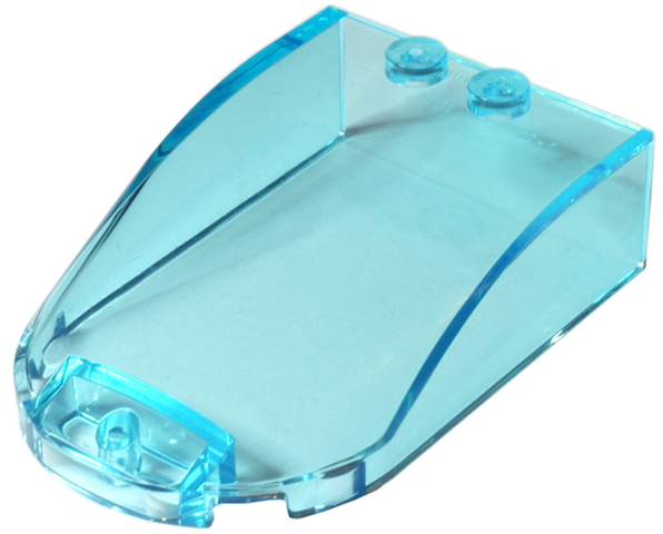 Windscreen 6 x 4 x 1 1/3 Canopy Straight Sides: {прозрачно светло син}