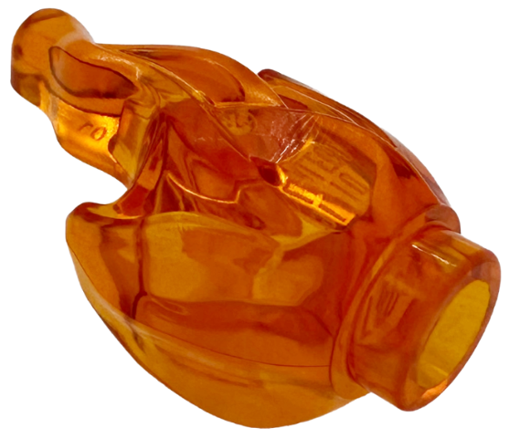 Flame Burst with Bar Handle: {прозрачно ярко оранжев}
