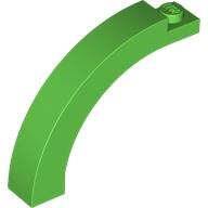 BRICK 1X5X3 1/3, CIRCLE ARCH: {ярко зелен}