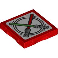 TILE 2X2, W/ FUNCTION, NO. 28: {ярко червен}