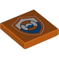FLAT TILE 2X2, NO. 811: {червеникаво-оранжев}