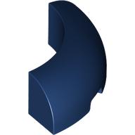 1/4 ARCH BRICK 3X3, W/ CUTOUT, NO. 1: {земно син}