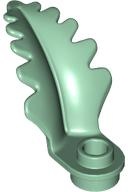 Plant Plate, Round 1 x 1 with Curved, Upright Leaf: {пясъчно зелен}