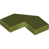 TILE 2X2, DEG. 90, W/ DEG. 45 CUT: {маслинено зелен}
