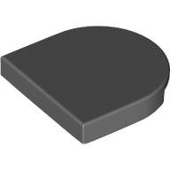 TILE 2X2, 1/2 CIRCLE: {тъмно каменно сив}
