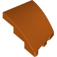 BRICK 2X3, OUTSIDE BOW, LEFT: {червеникаво-оранжев}