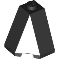 ROOF TILE 2X2X2, DEG. 65, NO. 1: {черен}