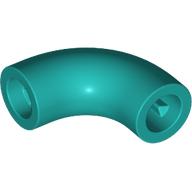 DESIGN SHAPE W/ TUBE, CROSSHOLE: {ярко синьо-зелен}