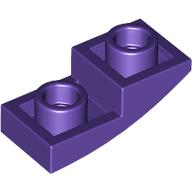 PLATE, W/ HALF BOW, INV. 1X2X2/3: {светло виолетов}