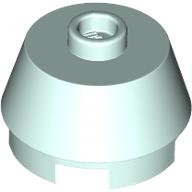 2X2 ROUND,SLOPE BRICK W. KNOB: {аквамарин}