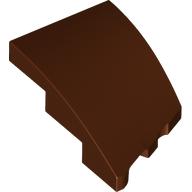 BRICK 2X3, OUTSIDE BOW, LEFT: {червеникаво-кафяв}