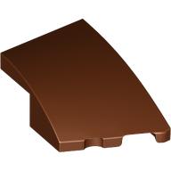 BRICK 2X3, OUTSIDE BOW, RIGHT: {червеникаво-кафяв}