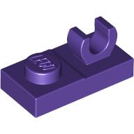 PLATE 1X2 W. VERTICAL GRIP: {светло виолетов}
