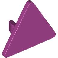 TRIANGULAR SIGN W. SNAP: {ярко червеникаво-виолетов}