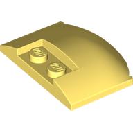 PLATE W. BOW 3X4X2/3 W. KNOBS: {студено жълт}