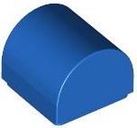 PLATE 1X1X2/3, OUTSIDE BOW: {ярко син}
