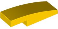 BRICK 1X3X2/3, BOW: {ярко жълт}