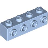 BRICK 1X4 W. 4 KNOBS: {светло кралско син}