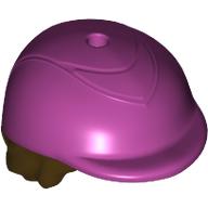 MINI WIG, W/ HELMET, NO. 11: {тъмно кафяв}