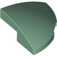 BRICK, 2X2X2/3, 1/4 SPHERE, W/ CUTOUT: {пясъчно зелен}