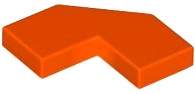 TILE 2X2, DEG. 90, W/ DEG. 45 CUT: {червеникаво-оранжев}