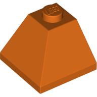 CORNER BRICK 2X2/45Â° OUTSIDE: {червеникаво-оранжев}