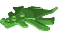 Plant Leaves Angular with Bar Handle on End, 7 Spikes: {ярко зелен}