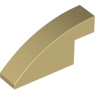 BRICK 1X4X1 2/3, OUTSIDE HALF BOW: {тухлено жълт}
