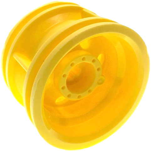Wheel 30.4mm D. x 20mm with No Pin Holes and Reinforced Rim: {студено жълт}