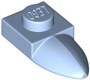 PLATE 1X1 W/TOOTH: {светло кралско син}