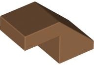 Slope 45 2 x 1 with Cutout without Stud: {умерен нуга}