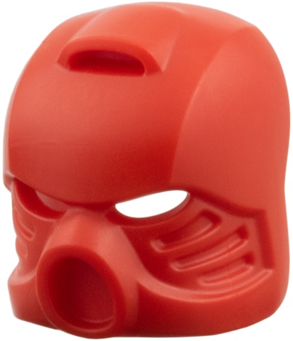 Minifigure, Headgear Helmet Mask, Bionicle Hau: {ярко червен}