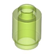 ROUND BRICK 1X1: {прозрачно ярко зелен}