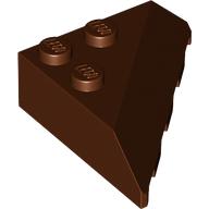 ROOF TILE 4X4, OUTSIDE CORNER, DEG. 45: {червеникаво-кафяв}