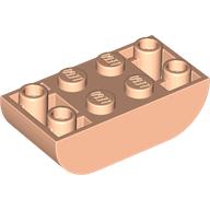 BRICK 2X4, INVERTED, OUTSIDE BOW: {светло нуга}